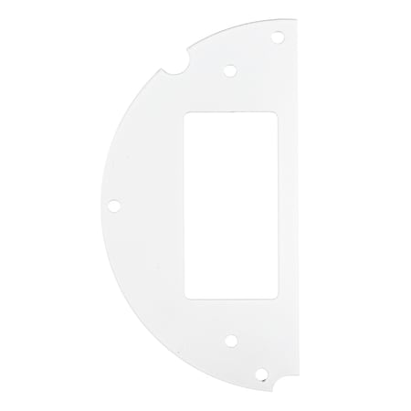 Hubbell Wiring Device-Kellems Recessed 6" Series, Sub Plate, 50% Left Side, (1) Style Line Decorator Opening S1R6SPM